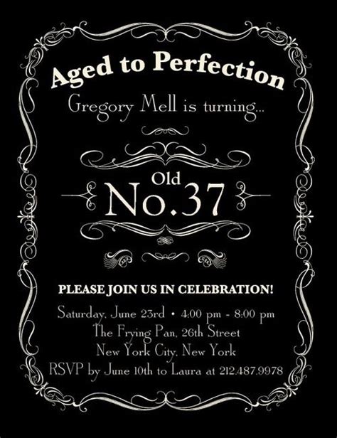 Free Printable Aged To Perfection Template